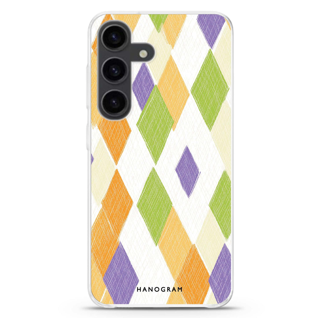 Sunny Stitches Samsung Galaxy S26/S25/S24 水晶透明保護殼正面展示