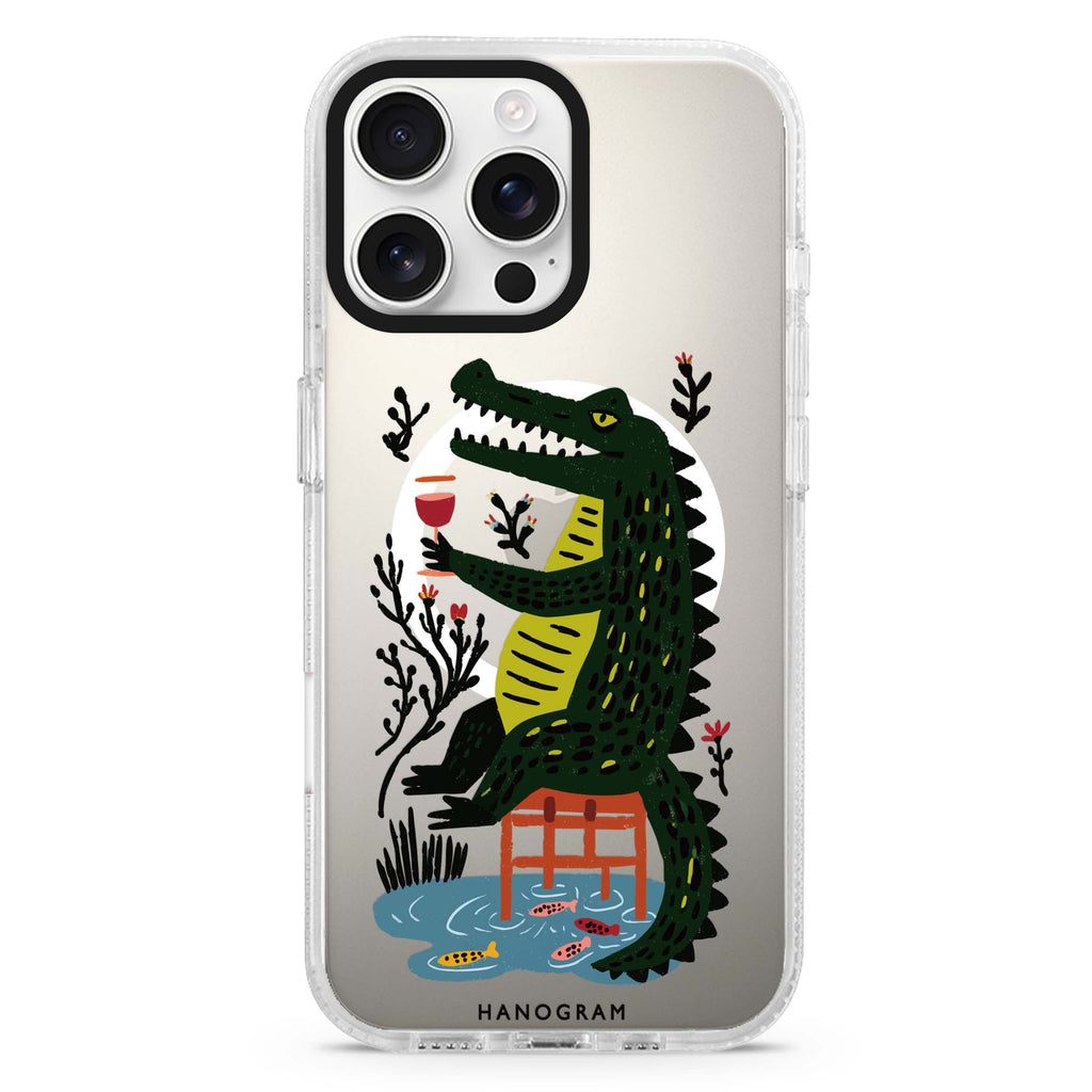 Crocodile in Still Life Magsafe 兼容水晶透明保護殼