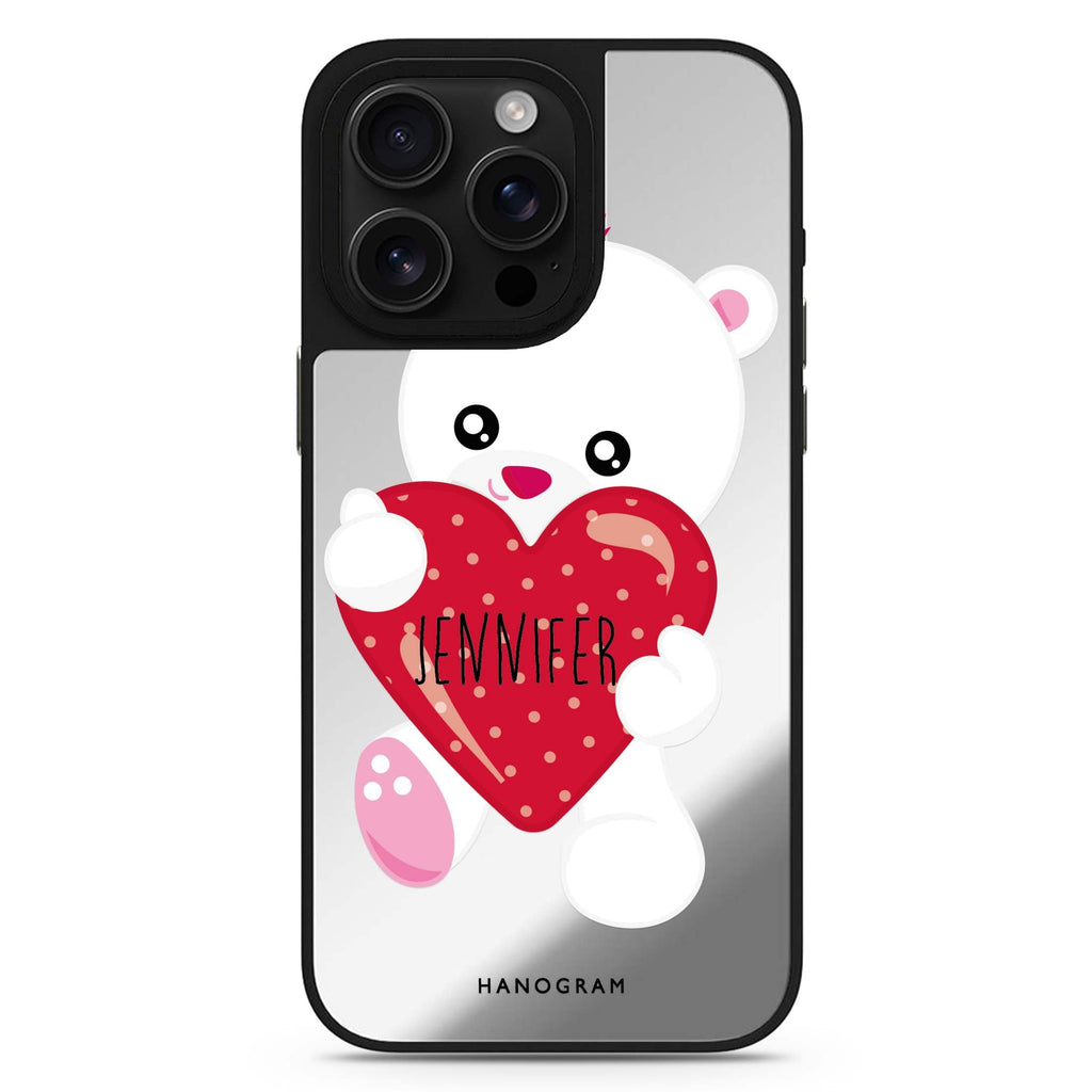 Lovely Bear 鏡面手機殼
