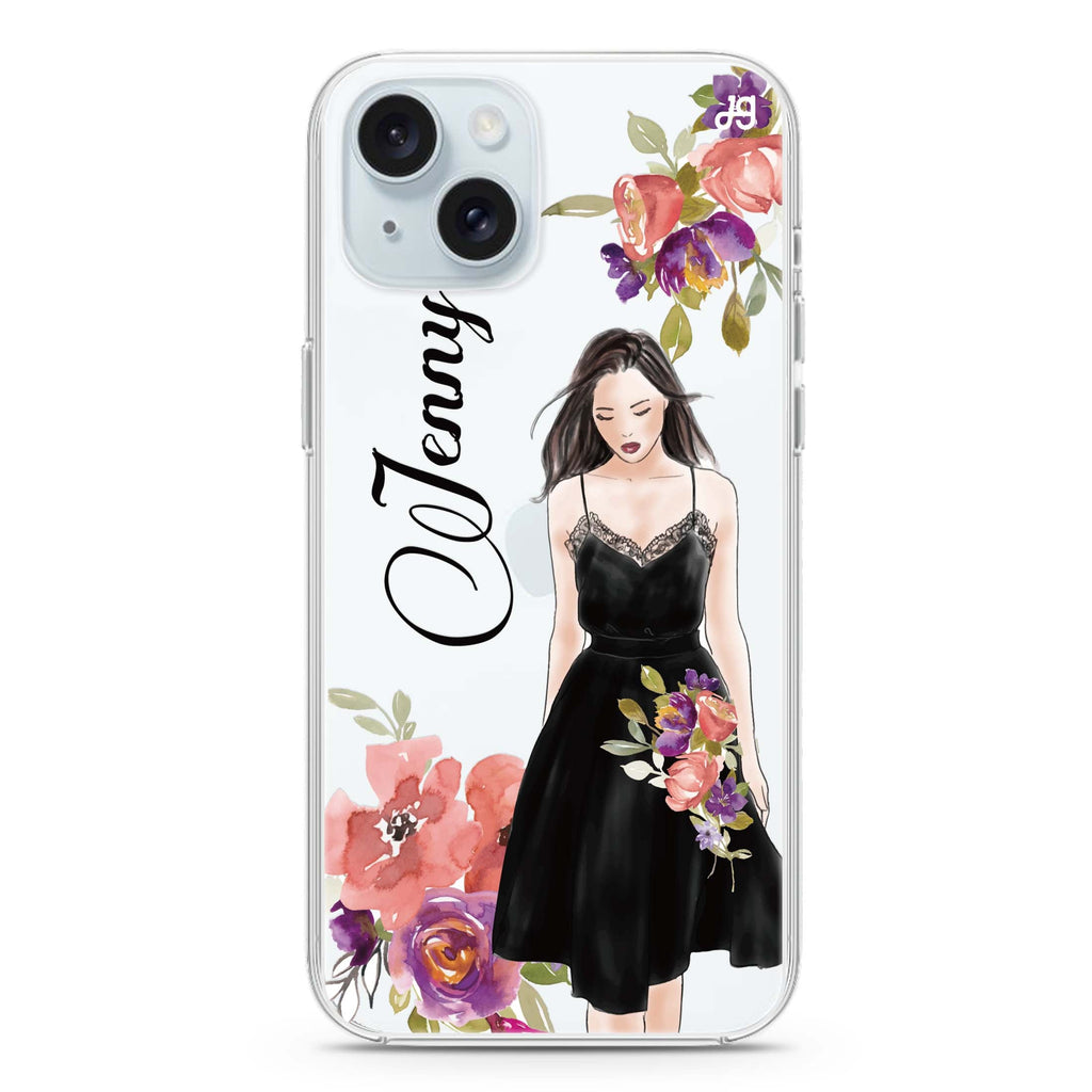 Flower Fashion I iPhone 15 水晶透明保護殼