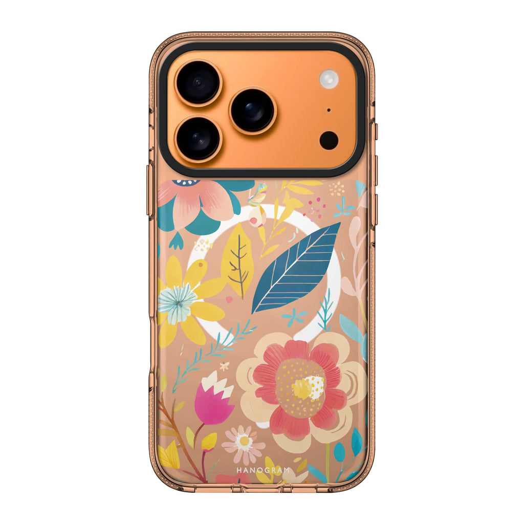 Pretty Florals iPhone 17 Pro Max MagSafe 水晶透明保護殼 花卉圖案設計 圖1