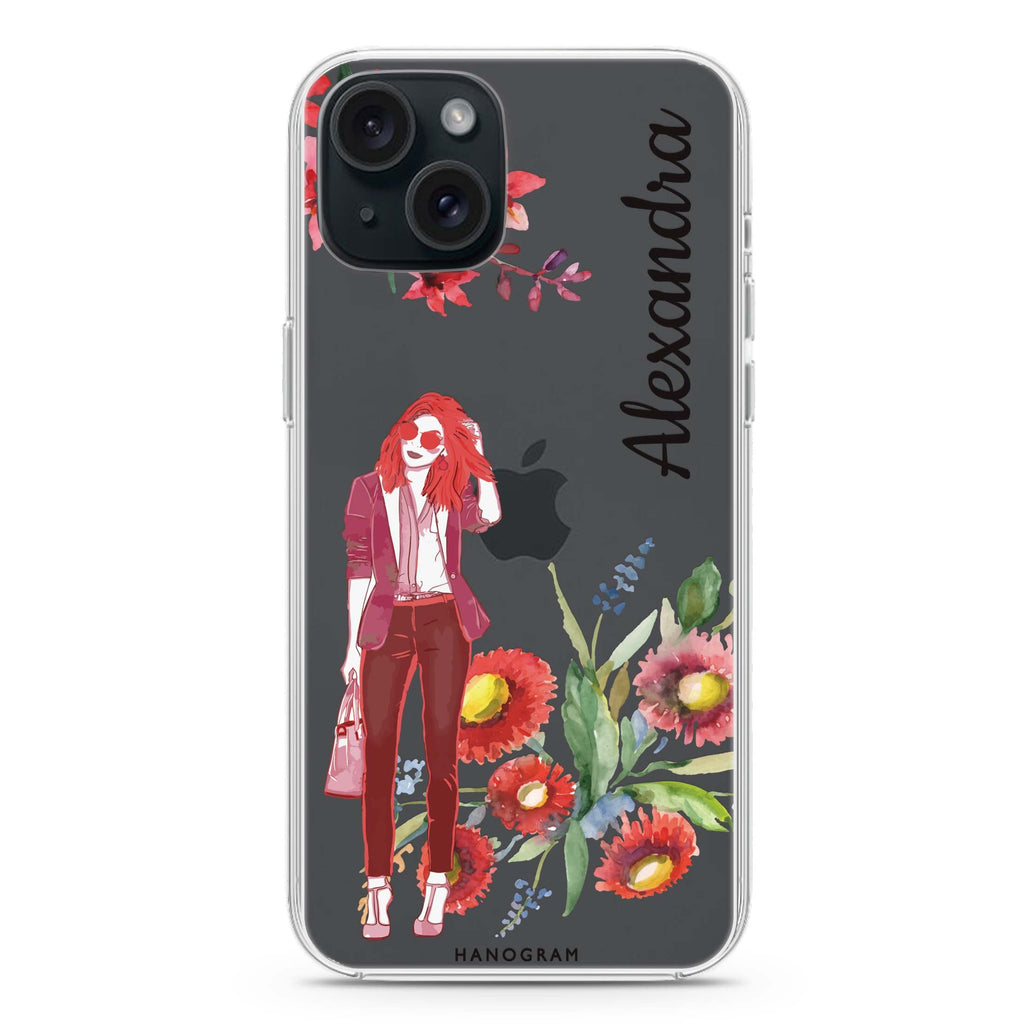 Flower Fashion II iPhone 15 水晶透明保護殼