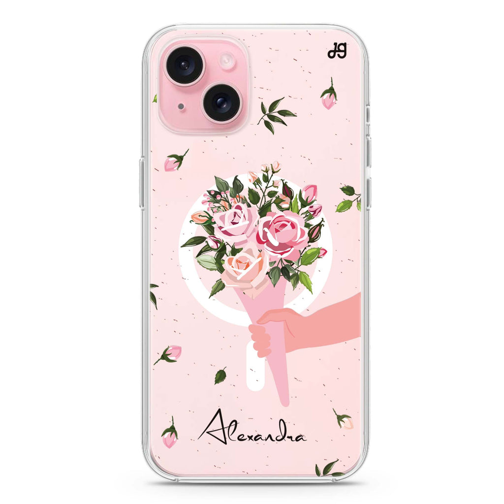 Bouquet To The One iPhone 15 Plus Magsafe 兼容水晶透明保護殼