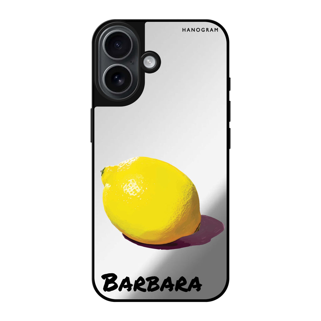Reflective iPhone 16 Mirror Case –Lemon Lush Design