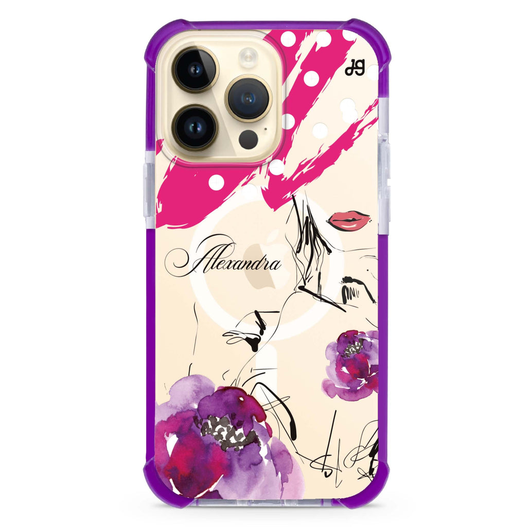 Floral Path iPhone Magsafe 兼容超強防摔保護殼