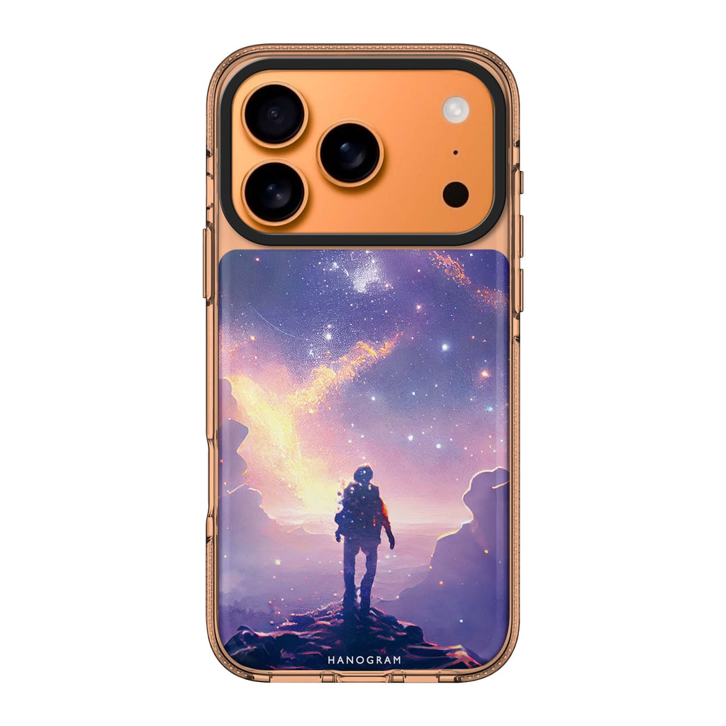 Imagine the Galaxy iPhone 17 Pro Max MagSafe 水晶透明保護殼 星月圖案設計 圖1