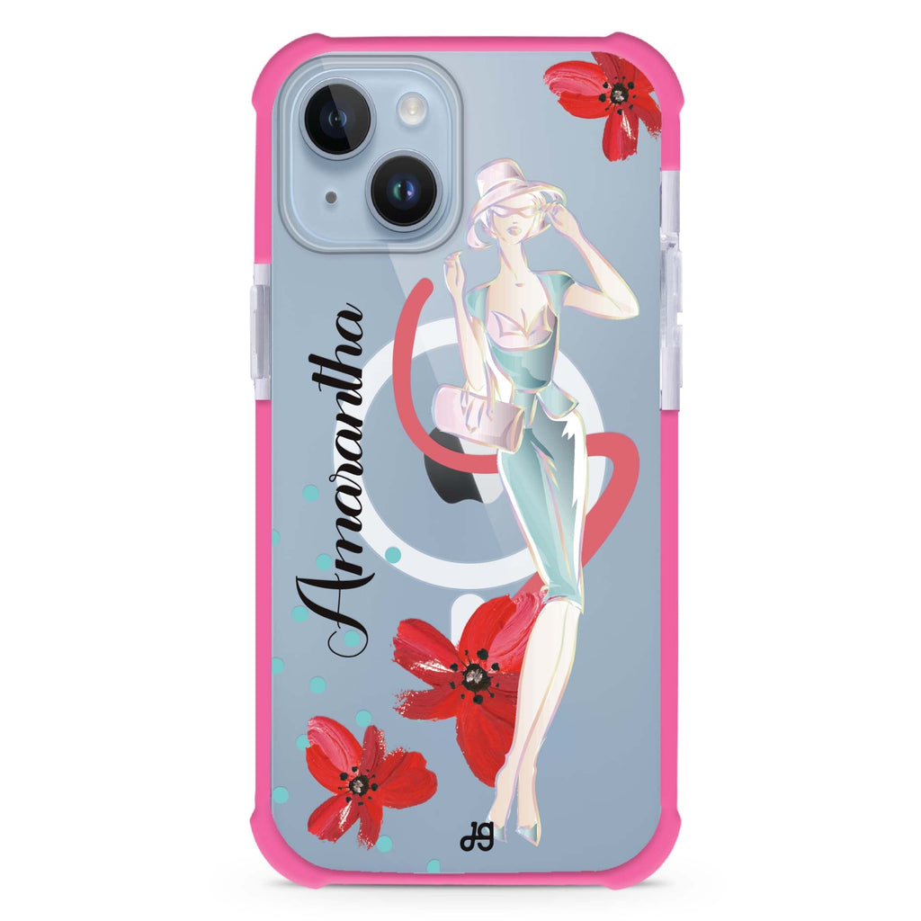 Flower Fashion III iPhone 15 Plus Magsafe 兼容超強防摔保護殼