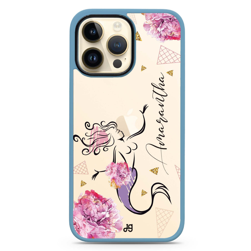 Mermaid With Flower 防衝擊保護殼