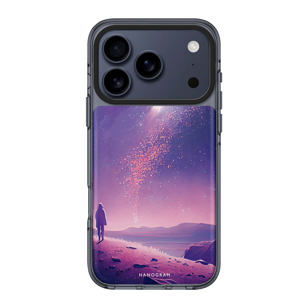 Imagine the Galaxy II iPhone 17 Pro Max MagSafe 水晶透明保護殼 星月圖案設計 圖1