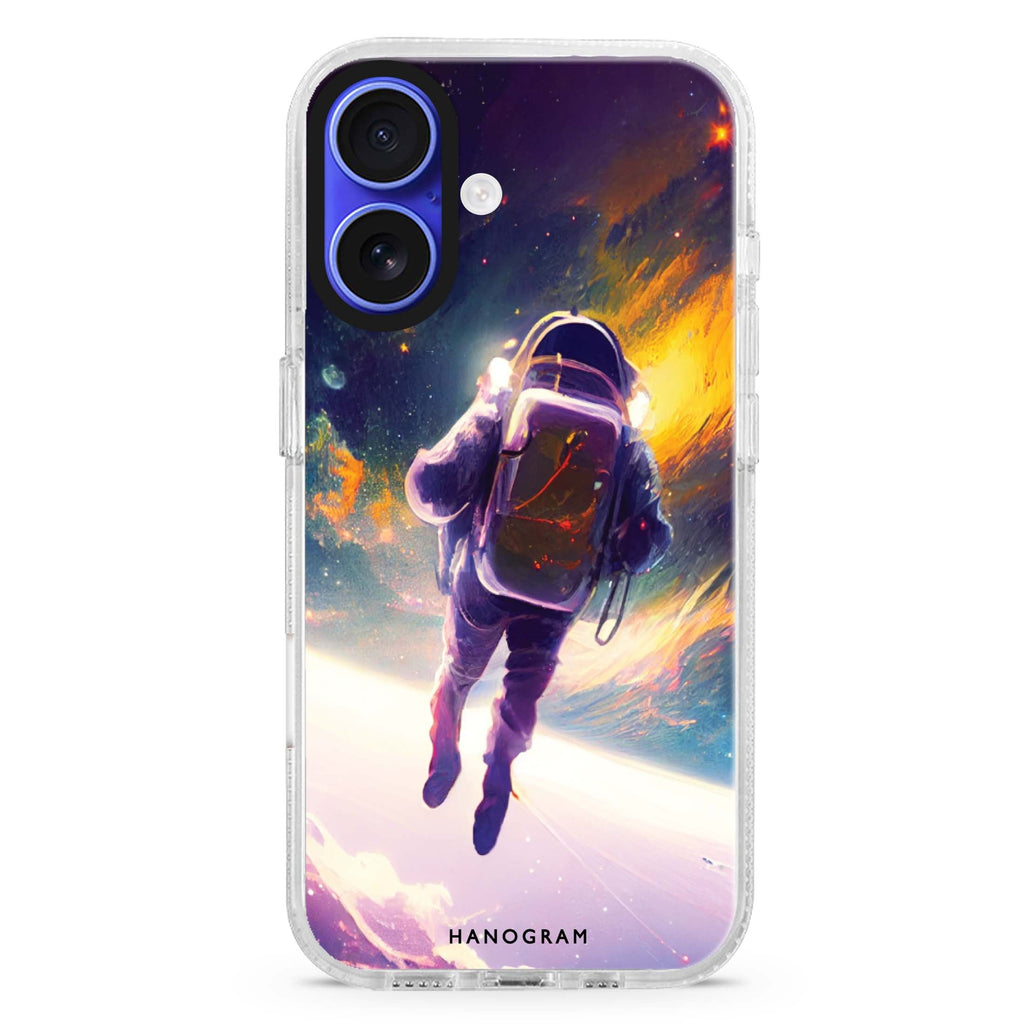 Flying Astronaut Magsafe 兼容水晶透明保護殼