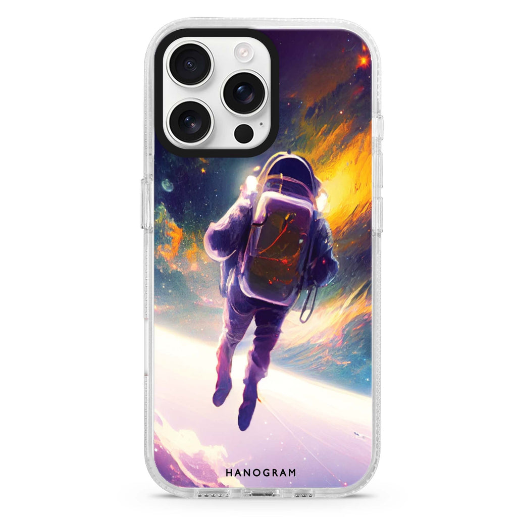Flying Astronaut Magsafe 兼容水晶透明保護殼