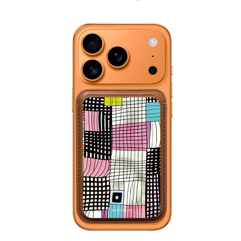 Abstract Checked Pattern Magsafe 卡套