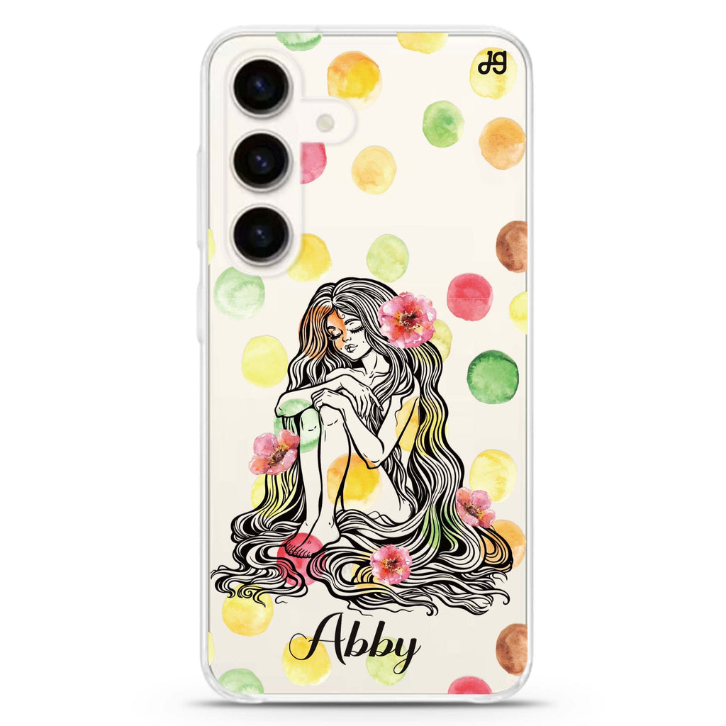 The Inner Self Samsung Galaxy S26/S25/S24 可加名字水晶透明保護殼正面展示