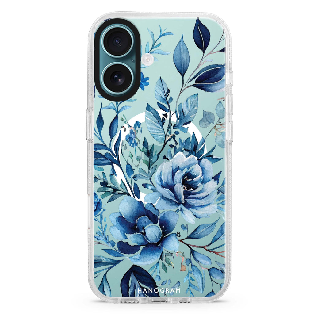 Floral Magsafe 兼容水晶透明保護殼