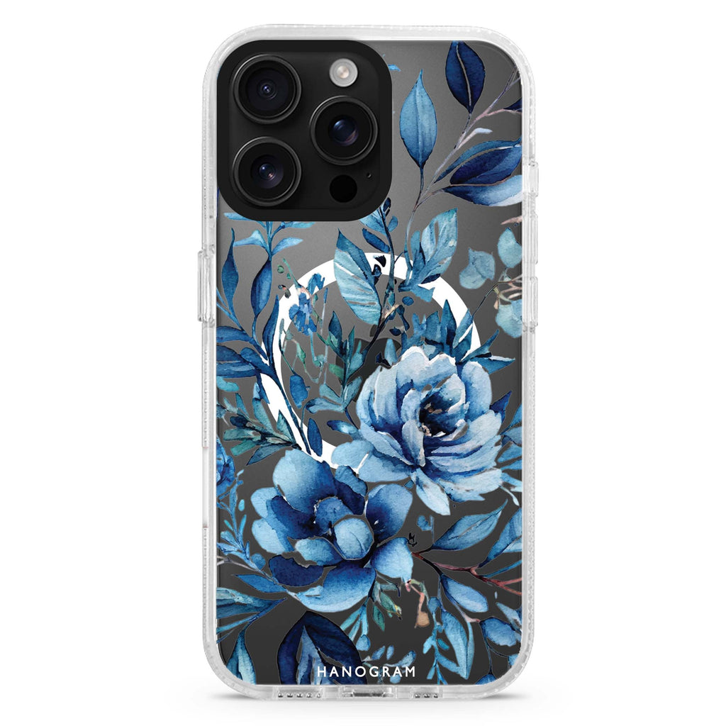 Floral Magsafe 兼容水晶透明保護殼