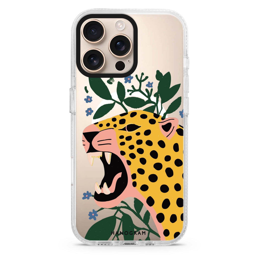 Checkmate Leopard Magsafe 兼容水晶透明保護殼