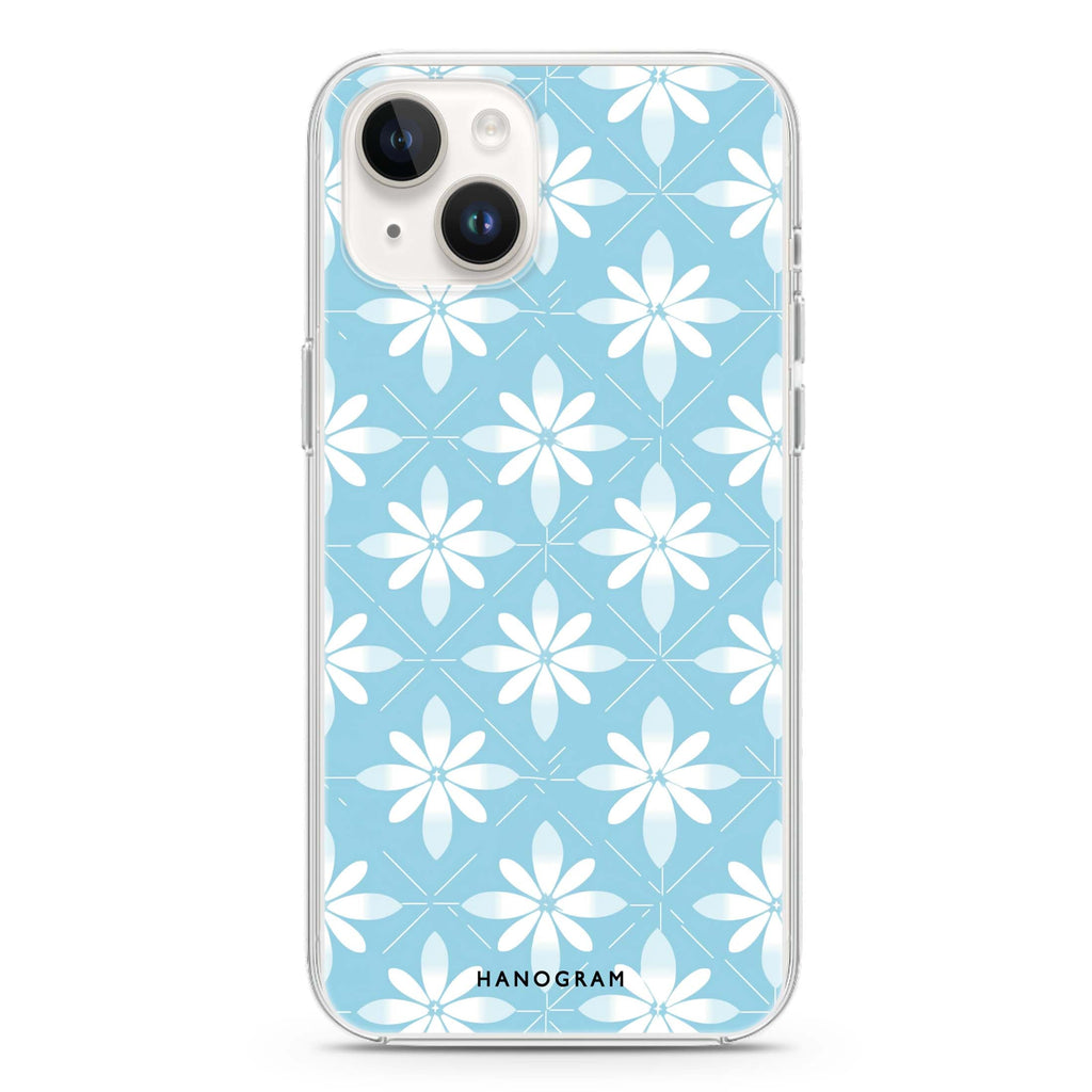 Floral Fusion iPhone 14 Plus Magsafe 兼容水晶透明保護殼