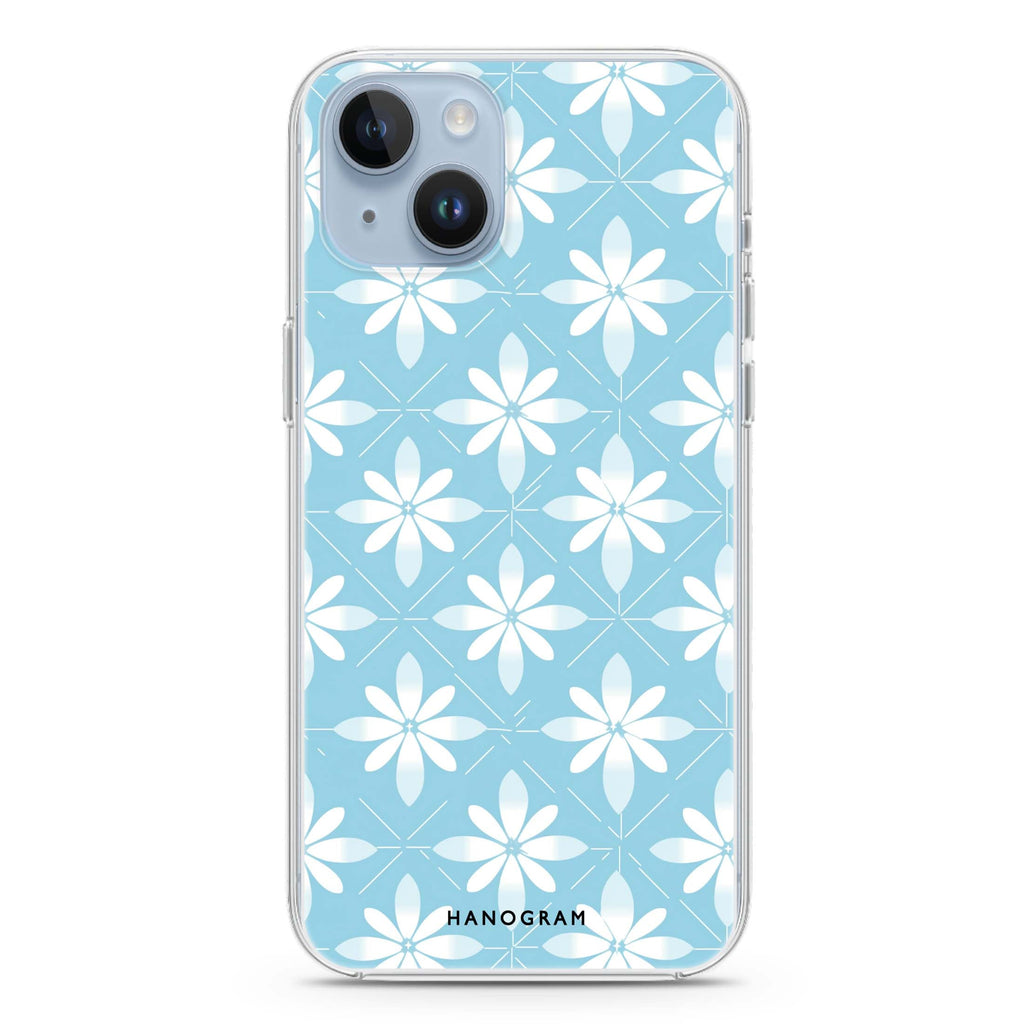 Floral Fusion iPhone 14 Plus 水晶透明保護殼
