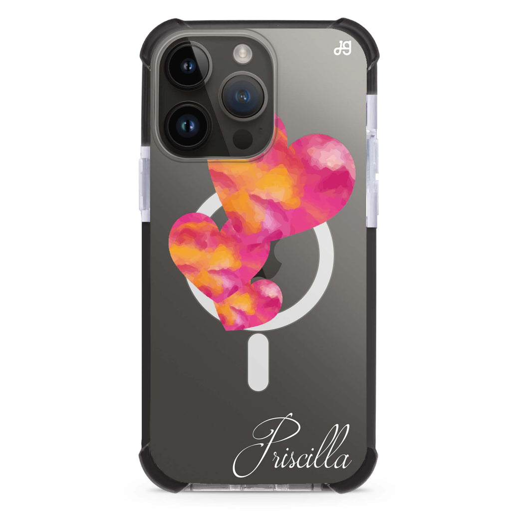 Red Hearts iPhone Magsafe 兼容超強防摔保護殼