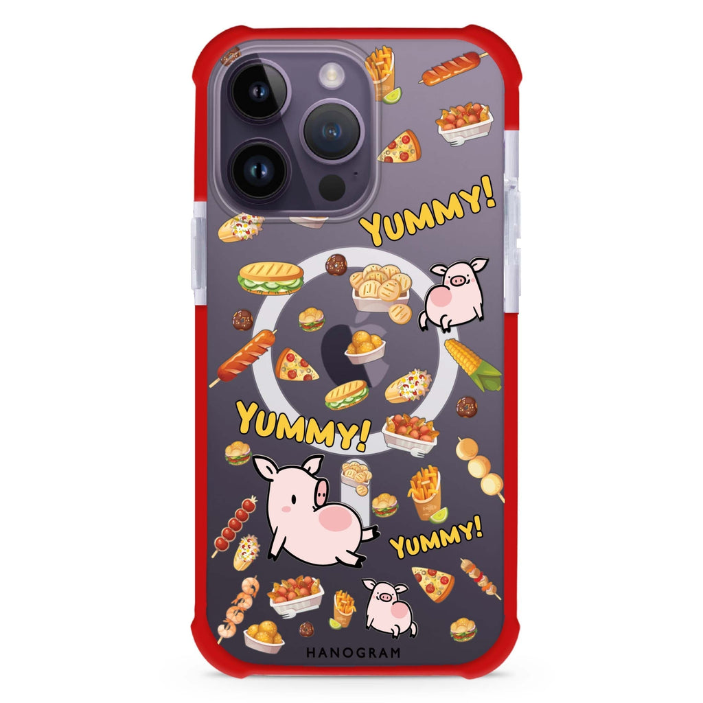 Yummy Piggy iPhone Magsafe 兼容超強防摔保護殼