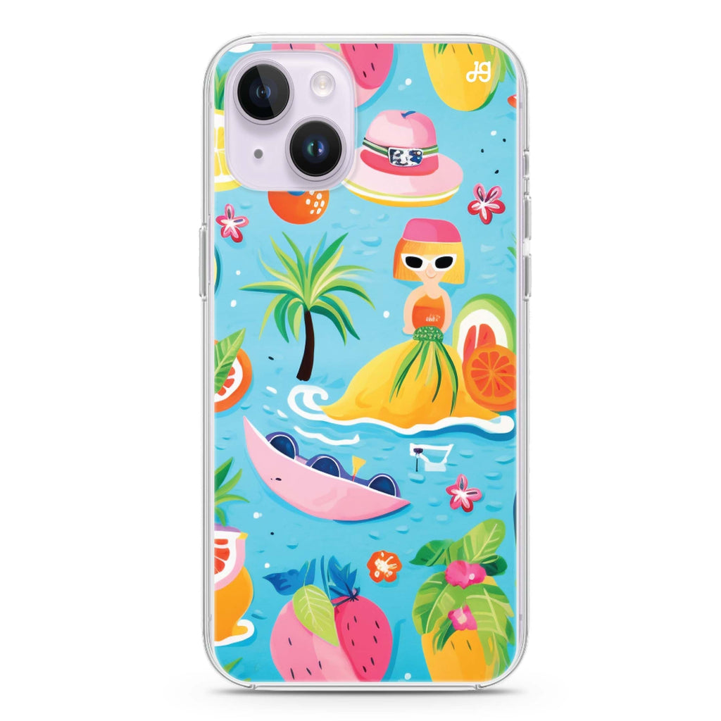 Playful Adventures iPhone 14 Plus Magsafe 兼容水晶透明保護殼