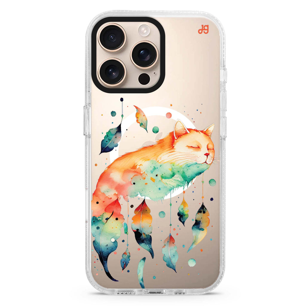 A Dream Cat Magsafe 兼容水晶透明保護殼