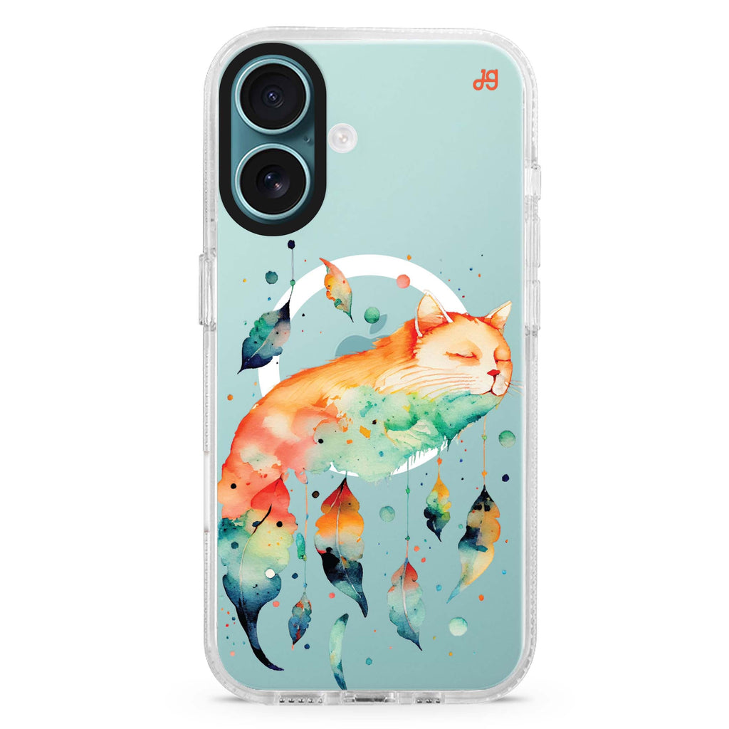 A Dream Cat Magsafe 兼容水晶透明保護殼