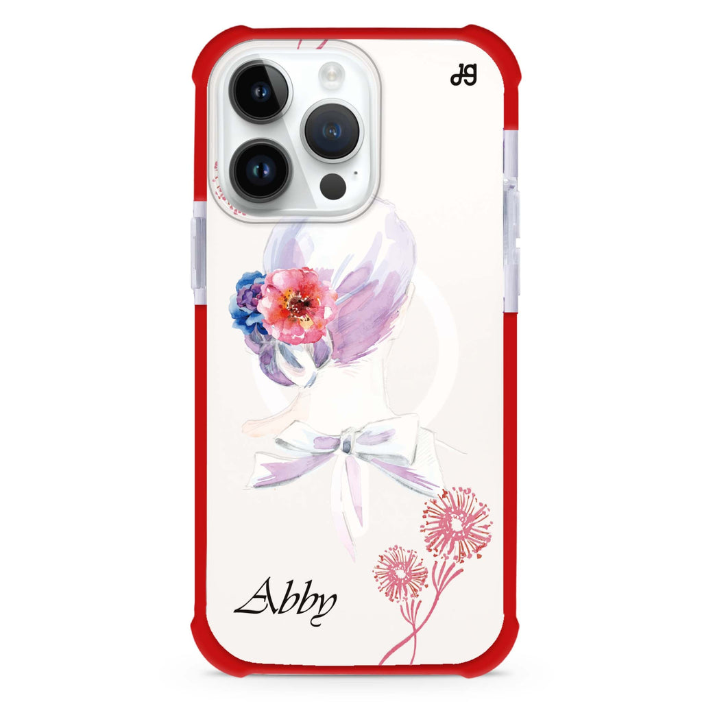 Floral & Deer iPhone Magsafe 兼容超強防摔保護殼