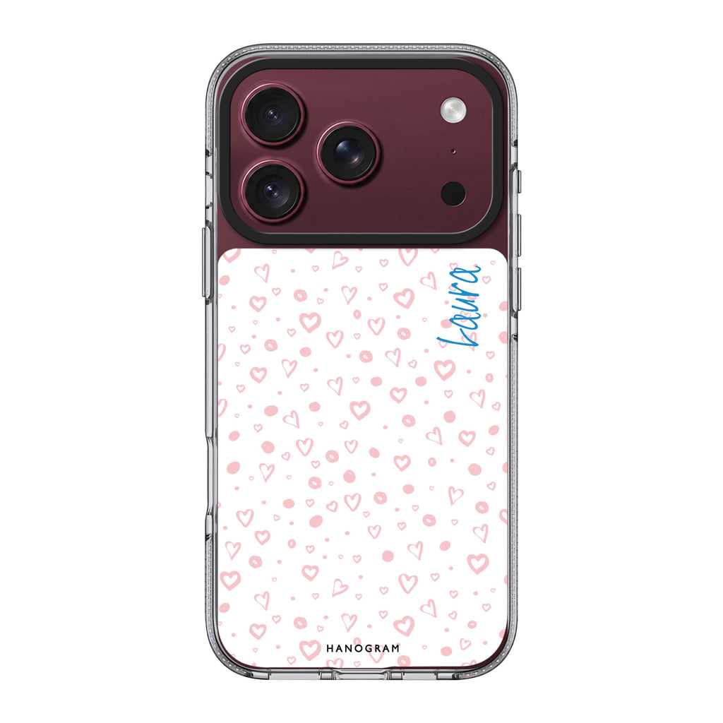 Pinky Hearts 水晶透明保護殼