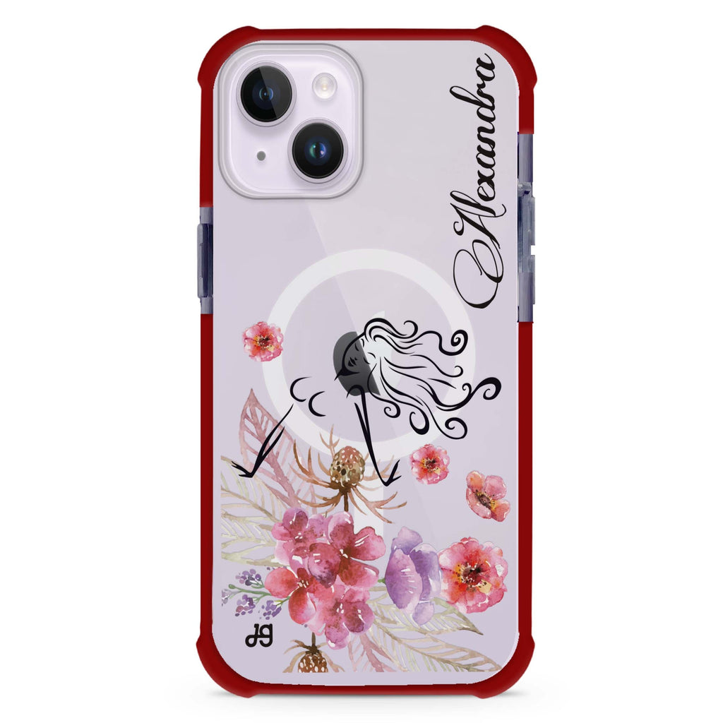 Floral Fairy I iPhone 15 Plus Magsafe 兼容超強防摔保護殼