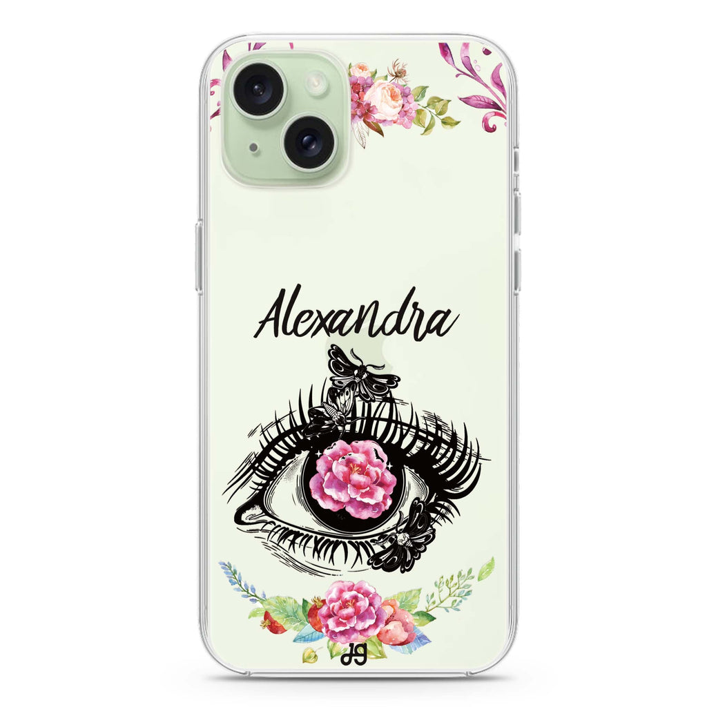 Flower in Eye iPhone 15 水晶透明保護殼