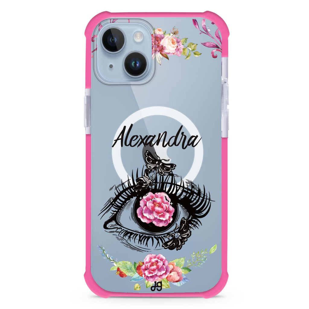 Flower in Eye iPhone 15 Plus Magsafe 兼容超強防摔保護殼