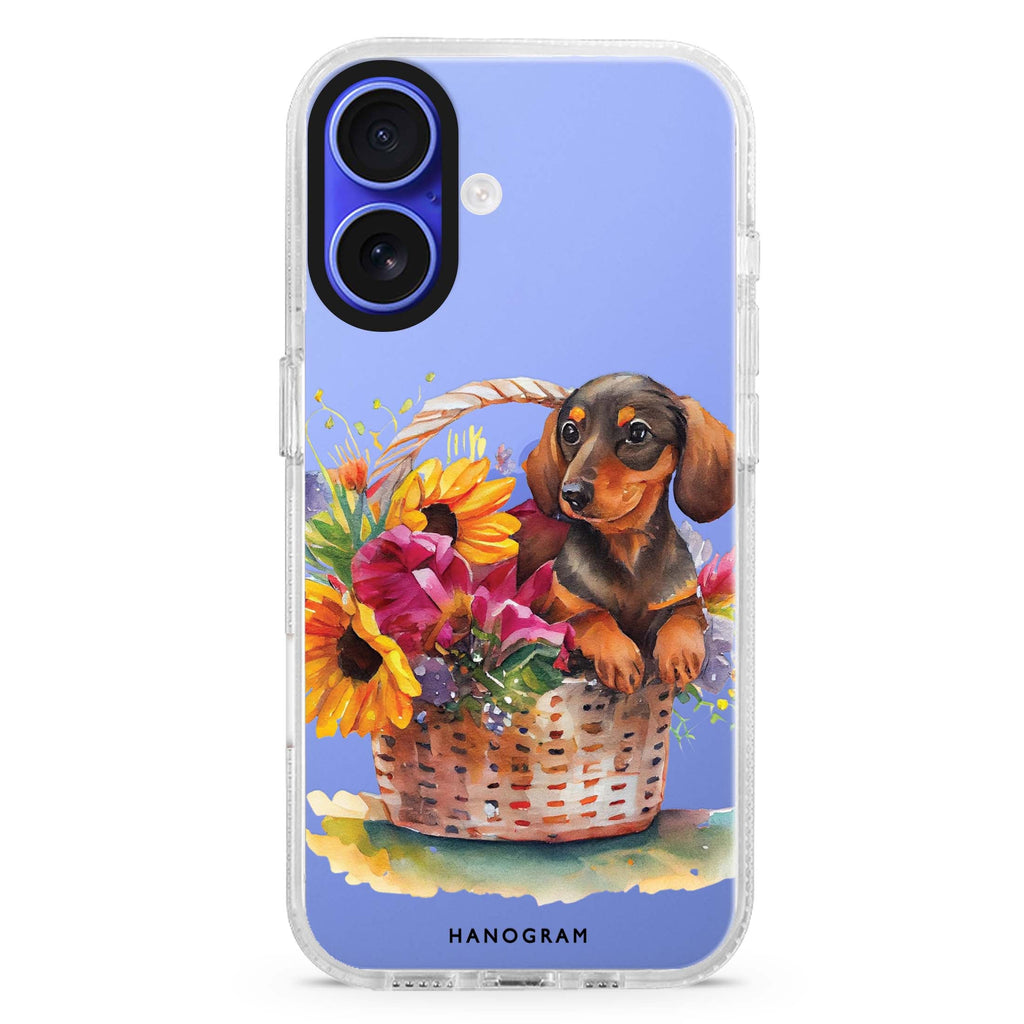 Floral & Dog 水晶透明保護殼