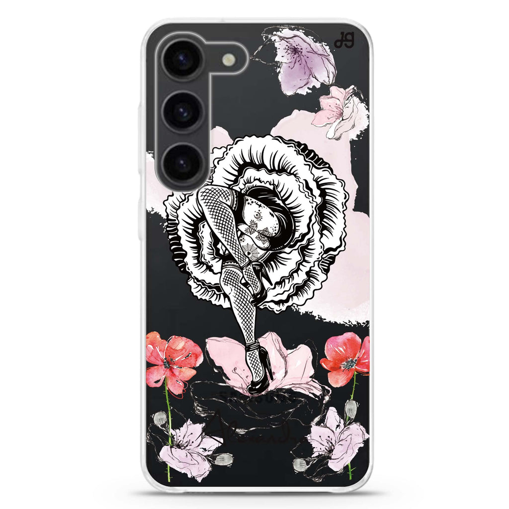 Dancing Flora Samsung Galaxy 水晶透明保護殼