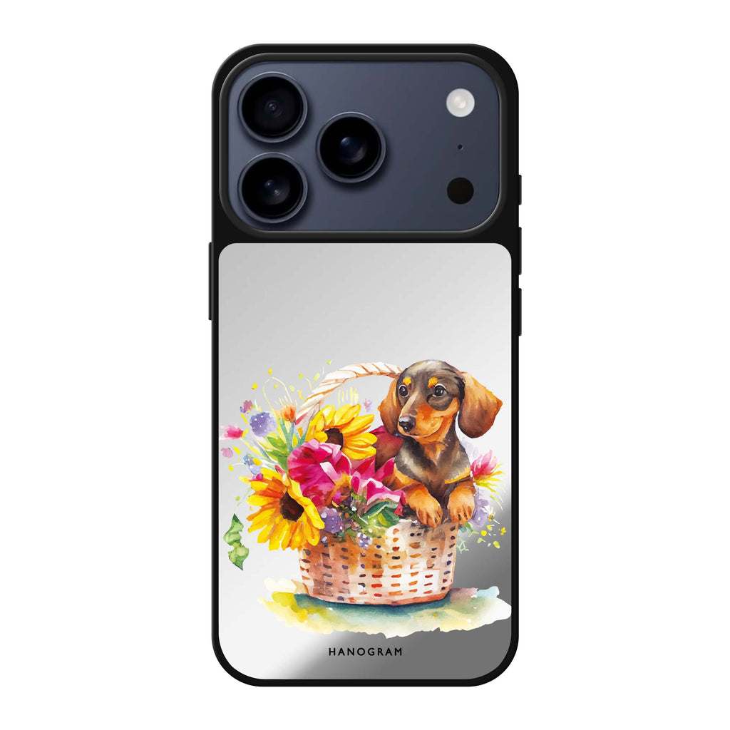 Floral & Dog 狗狗花卉 iPhone 17 Pro Max 鏡面手機殼主圖