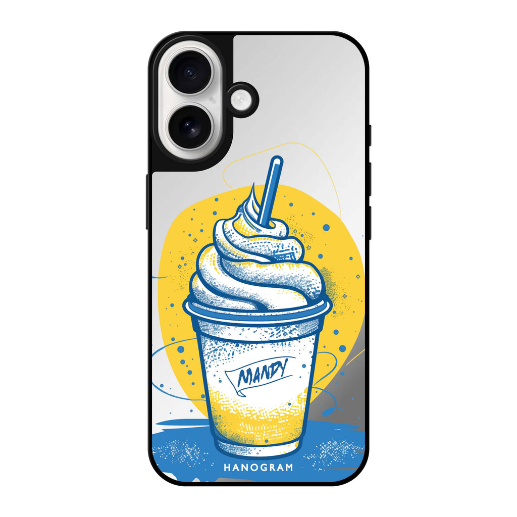 Reflective iPhone 16 Mirror Case –Frozen Fantasy Design
