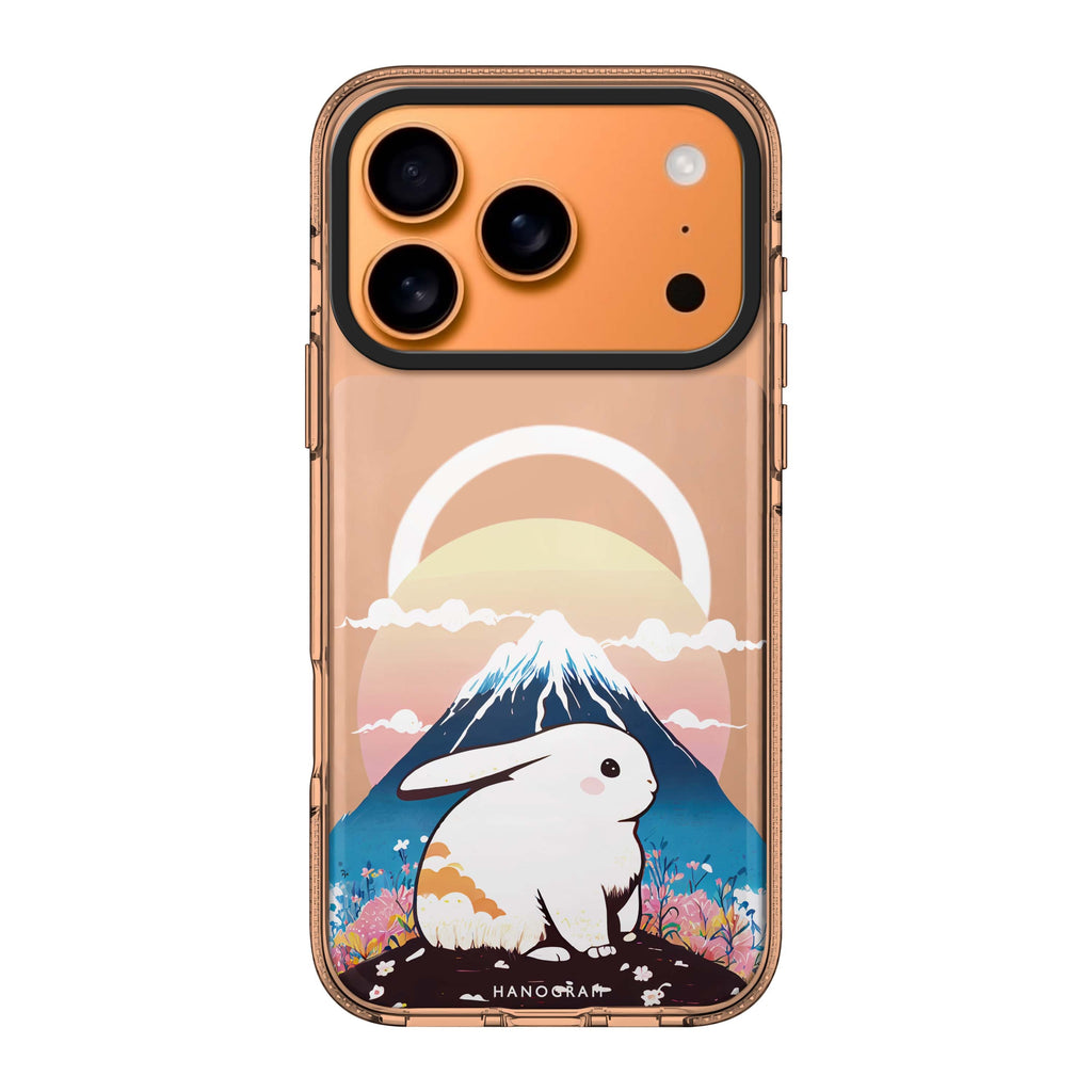 Travel Rabbit iPhone 17 Pro Max MagSafe 水晶透明保護殼 兔子圖案設計 圖1