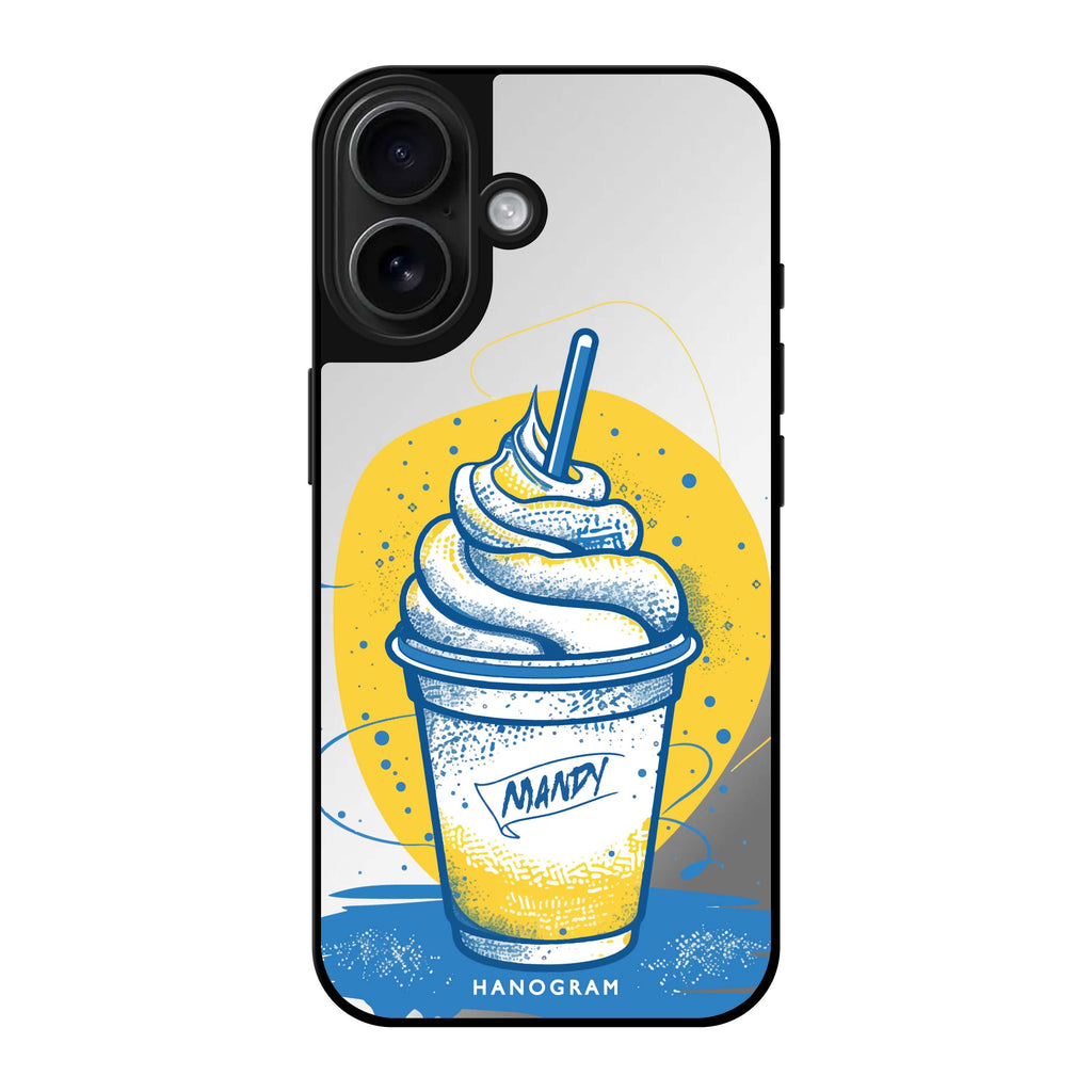 Reflective iPhone 16 Mirror Case –Frozen Fantasy Design