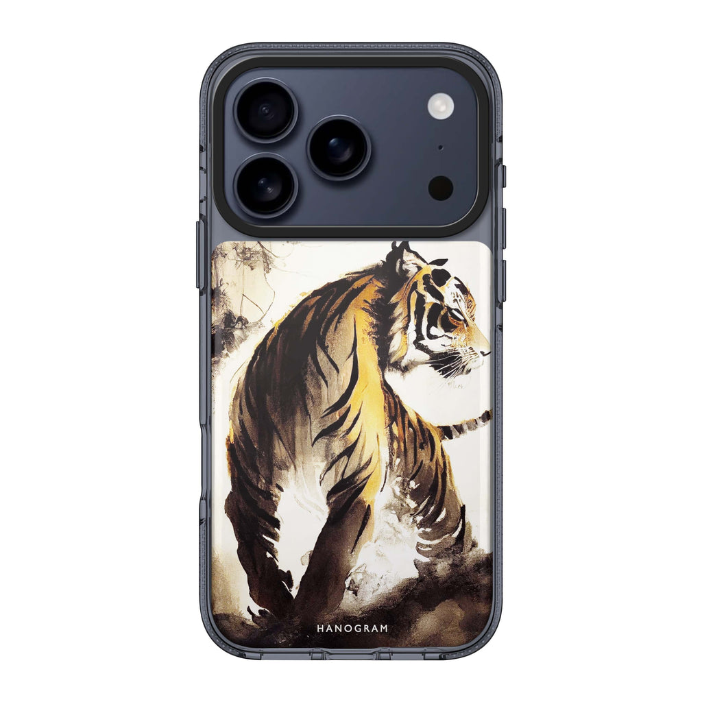Tiger Painting iPhone 17 Pro Max MagSafe 水晶透明保護殼 老虎圖案設計 圖1