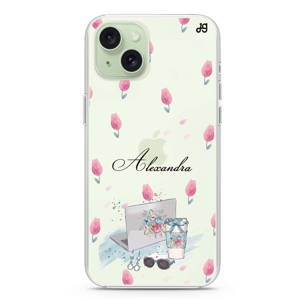 My Foral Lifestyle iPhone 15 水晶透明保護殼