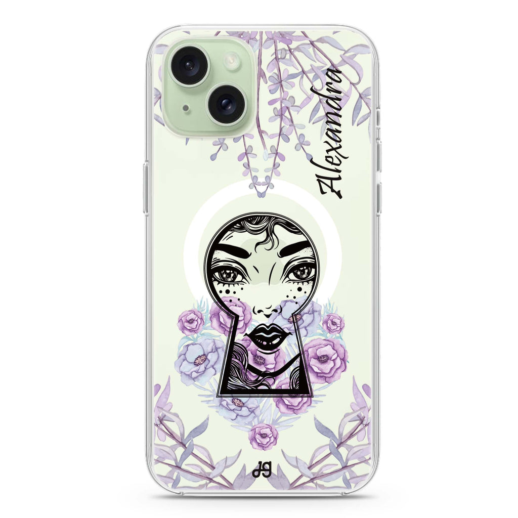Into The Wonderland iPhone 15 Magsafe 兼容水晶透明保護殼