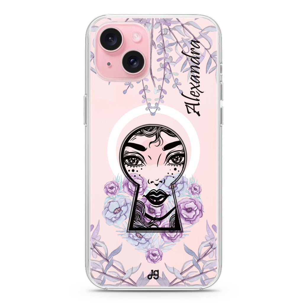 Into The Wonderland iPhone 15 Plus Magsafe 兼容水晶透明保護殼