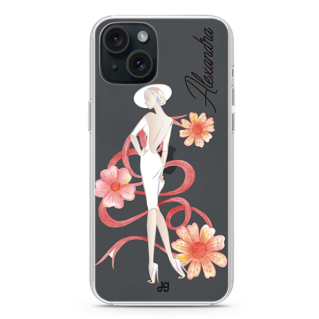 Flower Fashion IV iPhone 15 水晶透明保護殼