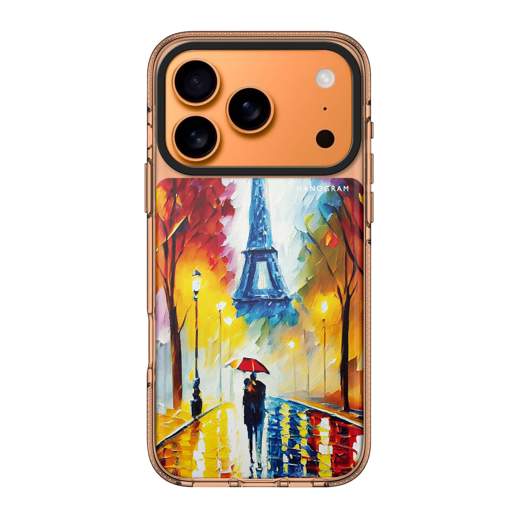 Romantic Paris iPhone 17 Pro Max MagSafe 水晶透明保護殼 旅行圖案設計 圖1