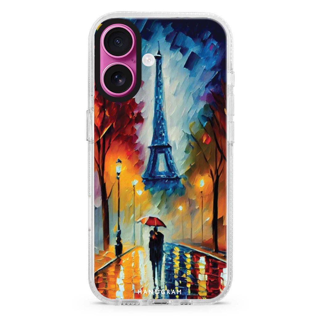 Romantic Paris Magsafe 兼容水晶透明保護殼