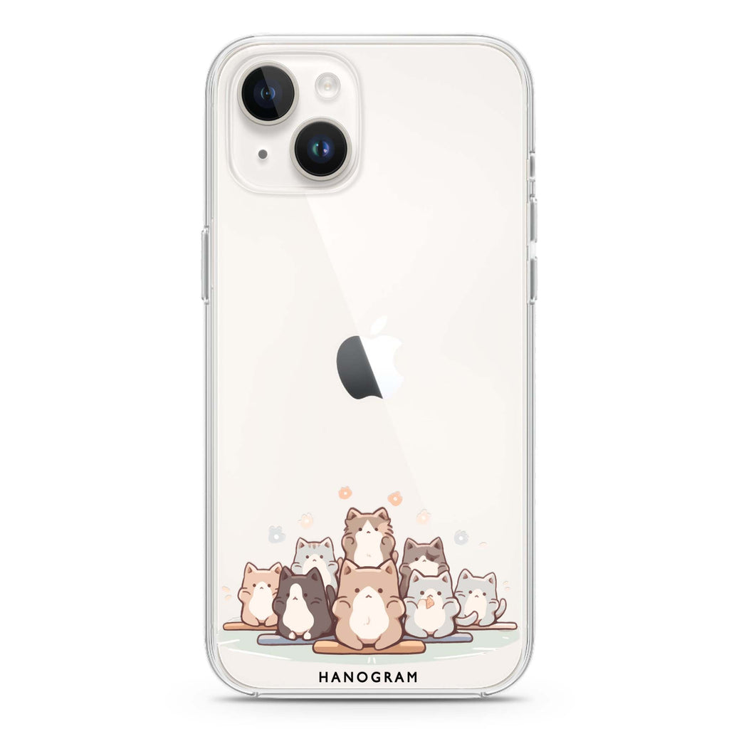 Zen Cat Calm iPhone 14 Plus 水晶透明保護殼