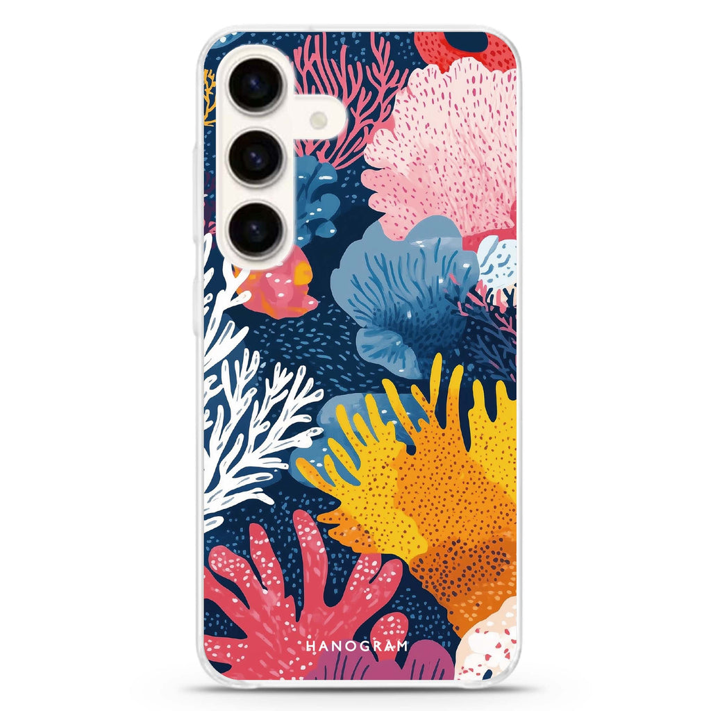 Reef Impressions Samsung Galaxy S26/S25/S24 水晶透明保護殼正面展示