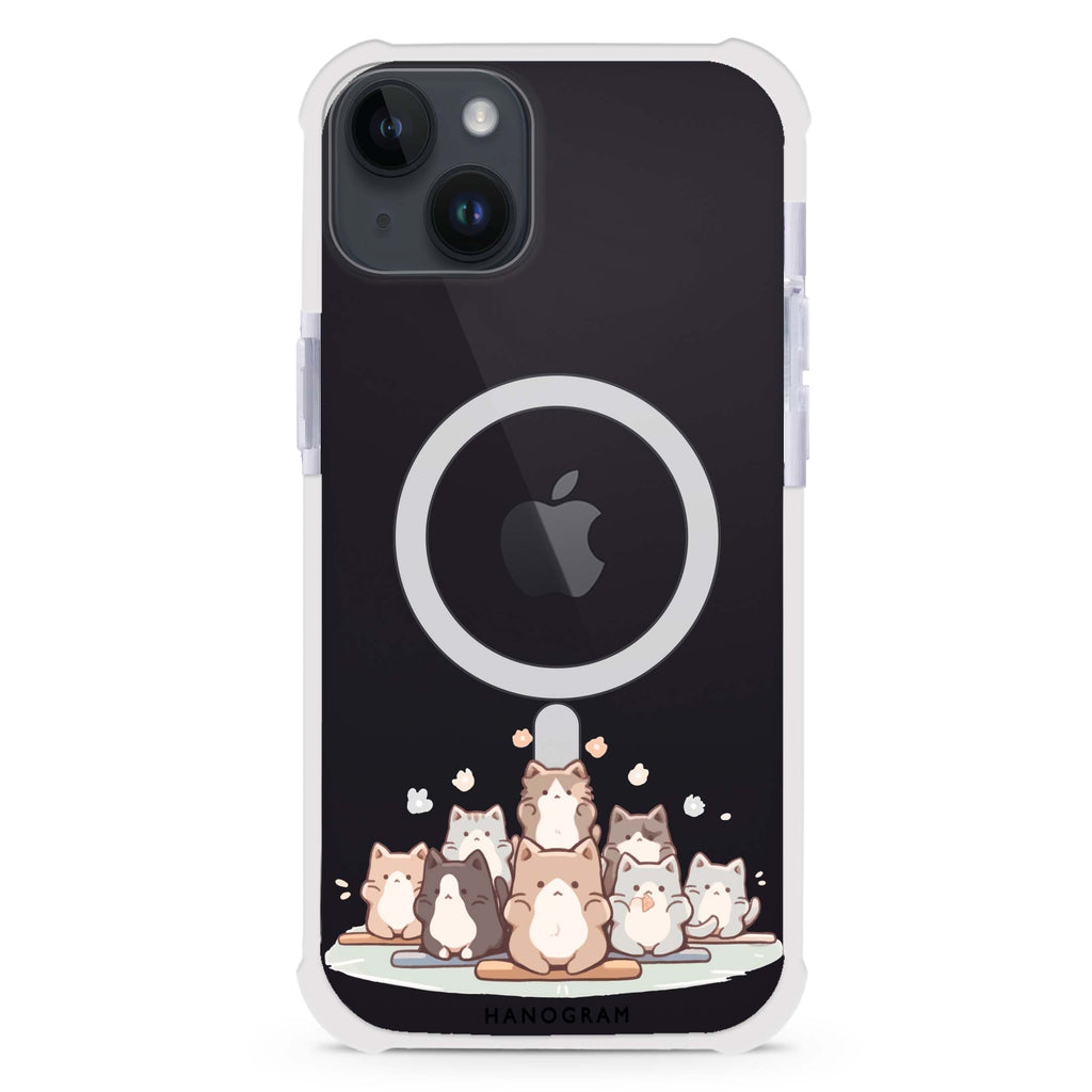 Zen Cat Calm iPhone 15 Plus Magsafe 兼容超強防摔保護殼