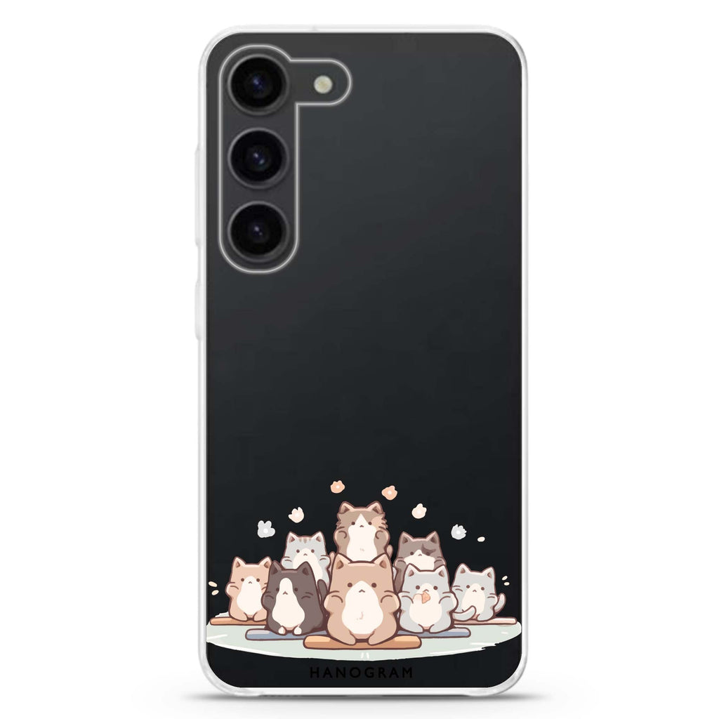 Zen Cat Calm Galaxy S22 水晶透明保護殼