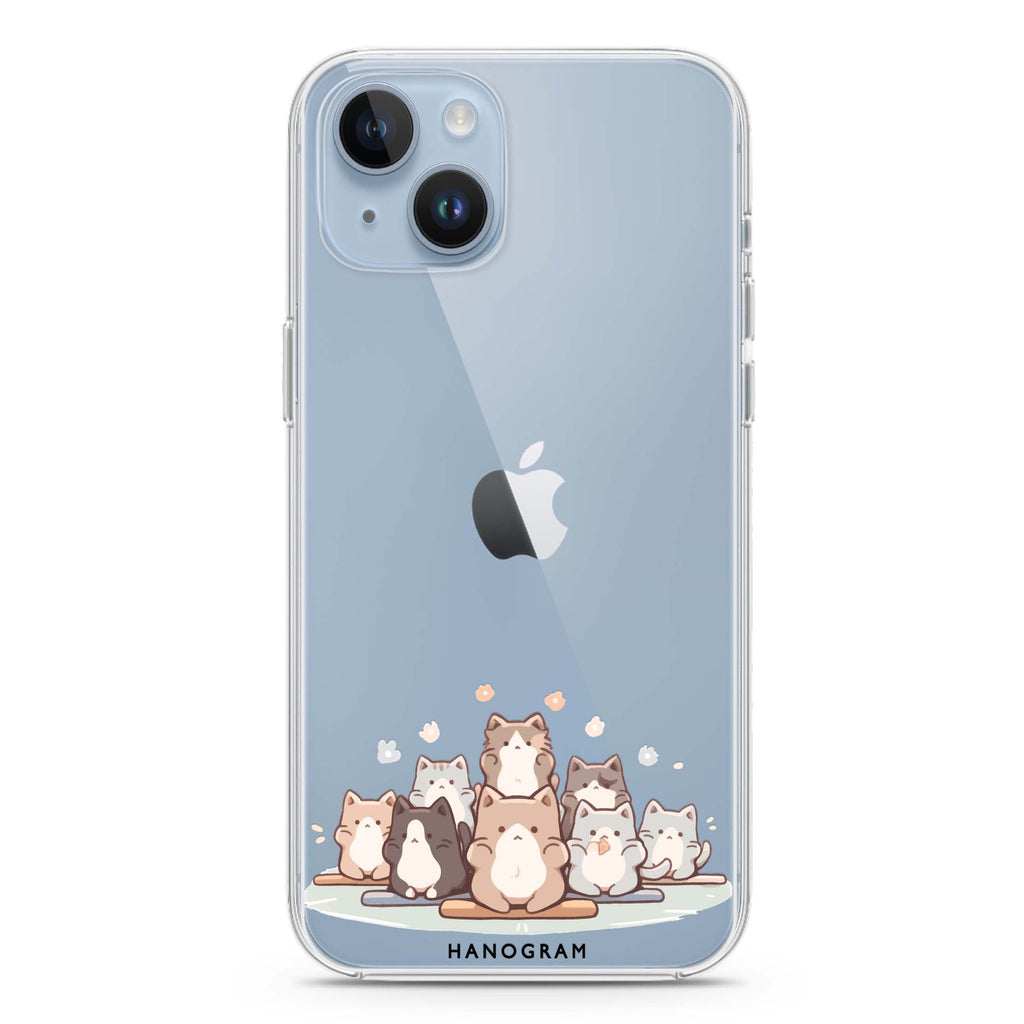 Zen Cat Calm iPhone 14 水晶透明保護殼